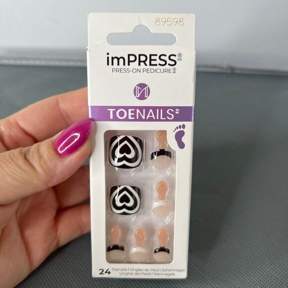 5 Pk Nail Bundle Toes and Hands Press-On & Strips #475 - Picture 5 of 8